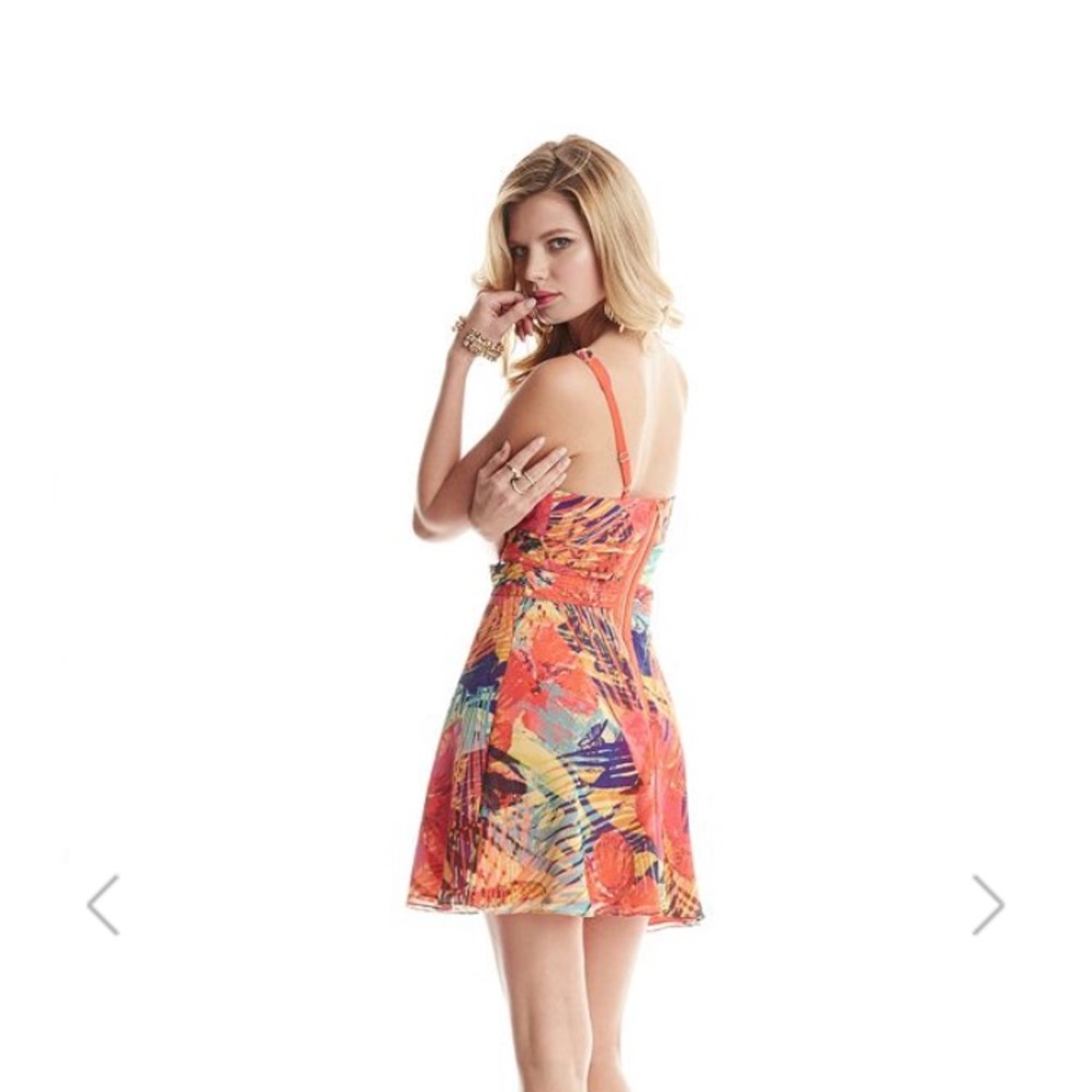 Marciano hibiscus mini dress